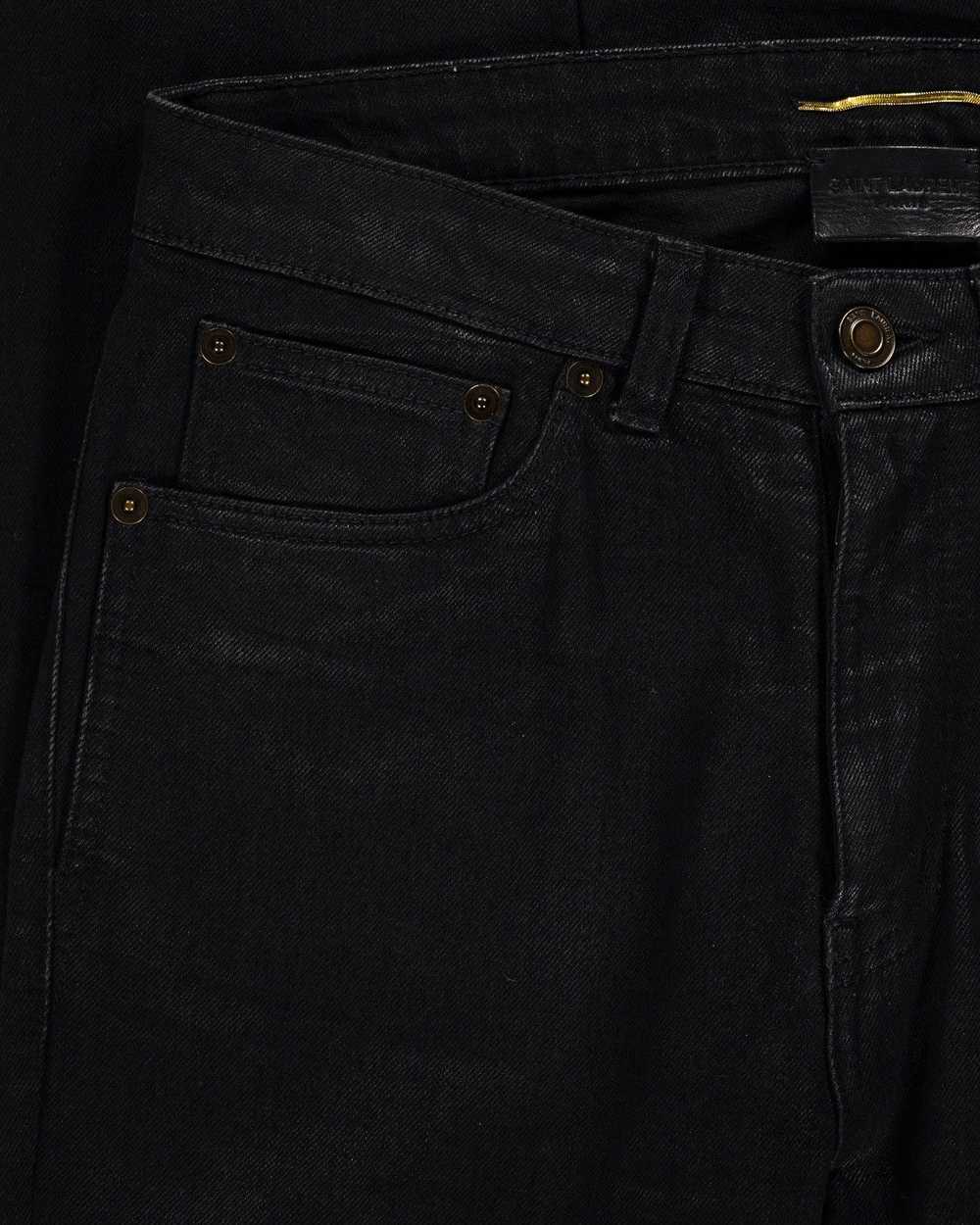 Saint Laurent Paris Saint Laurent Waxed Raw Hem J… - image 3