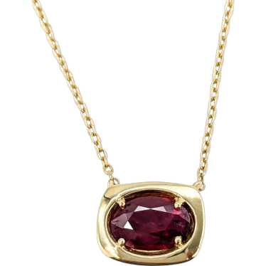 Ruby Station Necklace In Yellow Gold - image 1