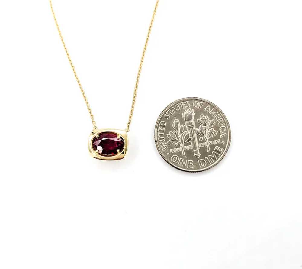 Ruby Station Necklace In Yellow Gold - image 4