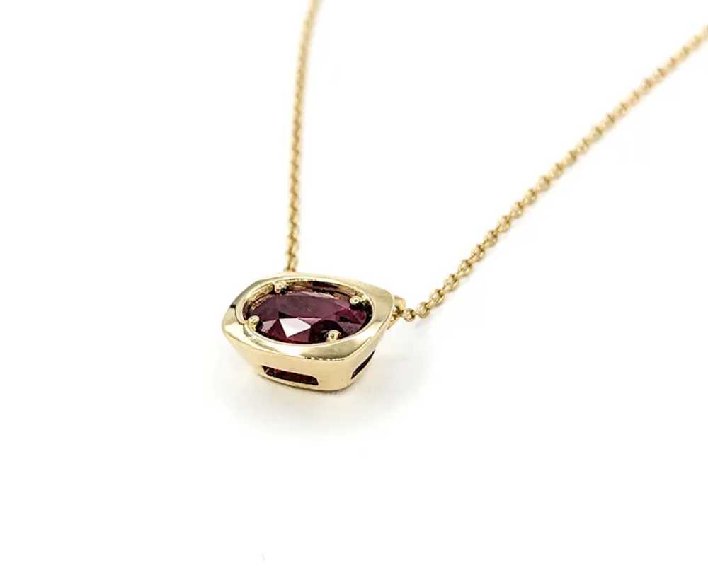 Ruby Station Necklace In Yellow Gold - image 5