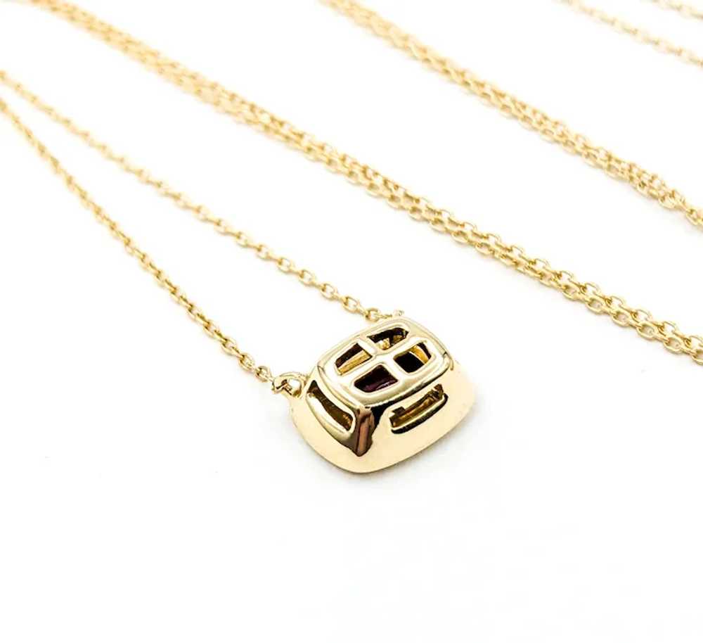 Ruby Station Necklace In Yellow Gold - image 6