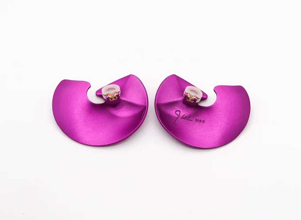 JAR PARIS Purple Valerie Clips On Earrings In 18K… - image 2