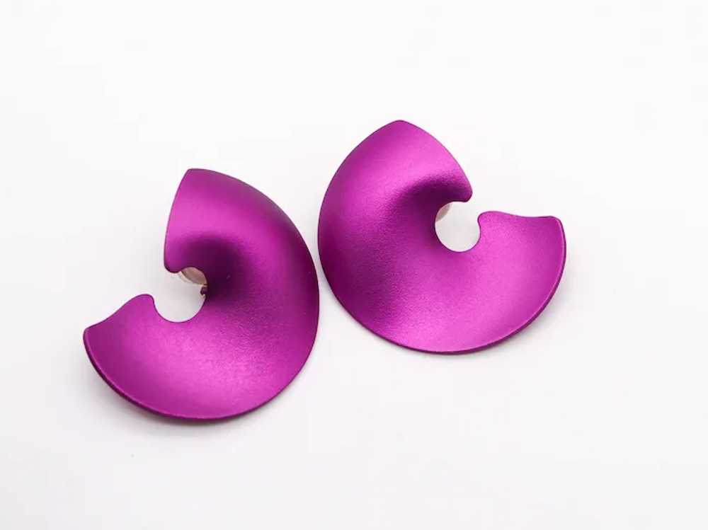 JAR PARIS Purple Valerie Clips On Earrings In 18K… - image 6