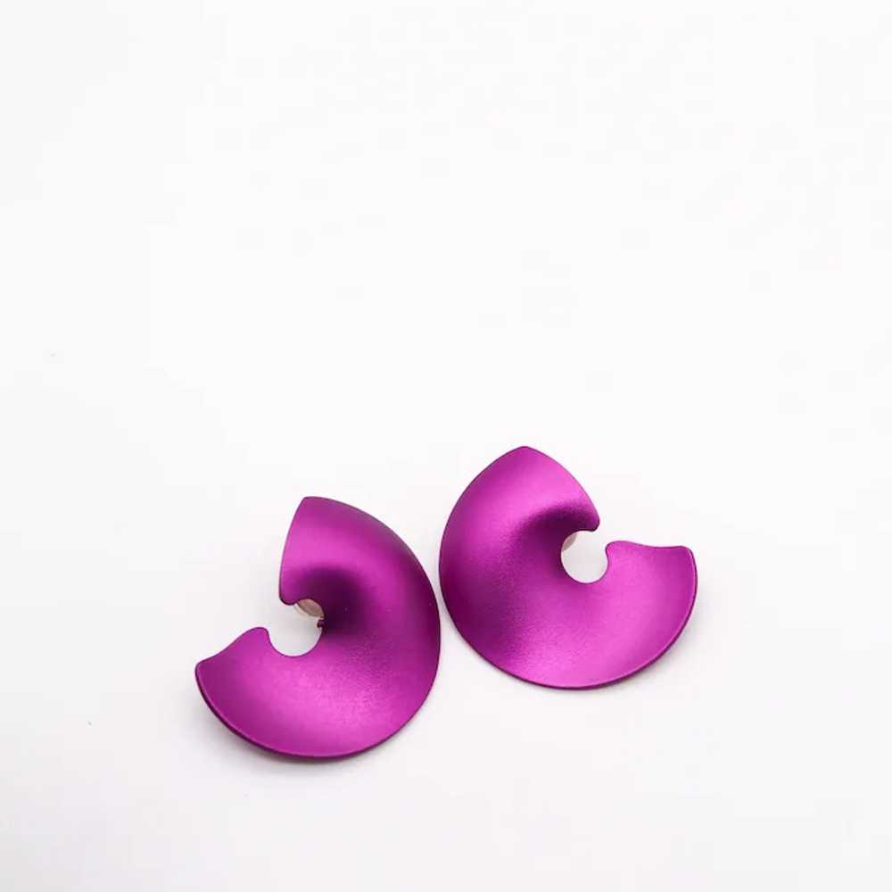 JAR PARIS Purple Valerie Clips On Earrings In 18K… - image 8