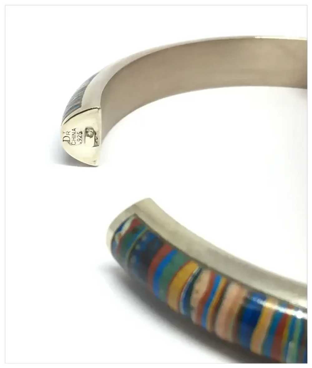 Mine Finds by Jay King Rainbow Calsilica Bangle - image 2