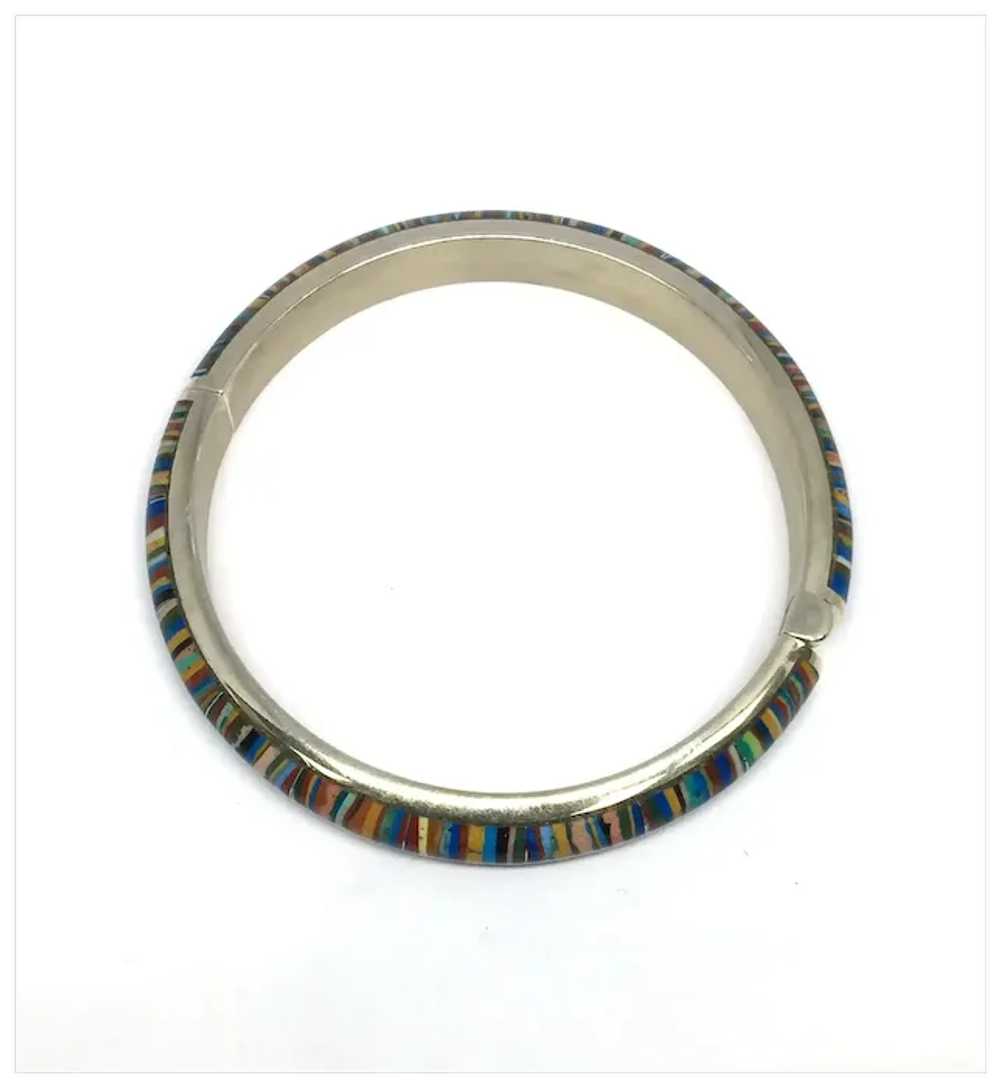 Mine Finds by Jay King Rainbow Calsilica Bangle - image 5