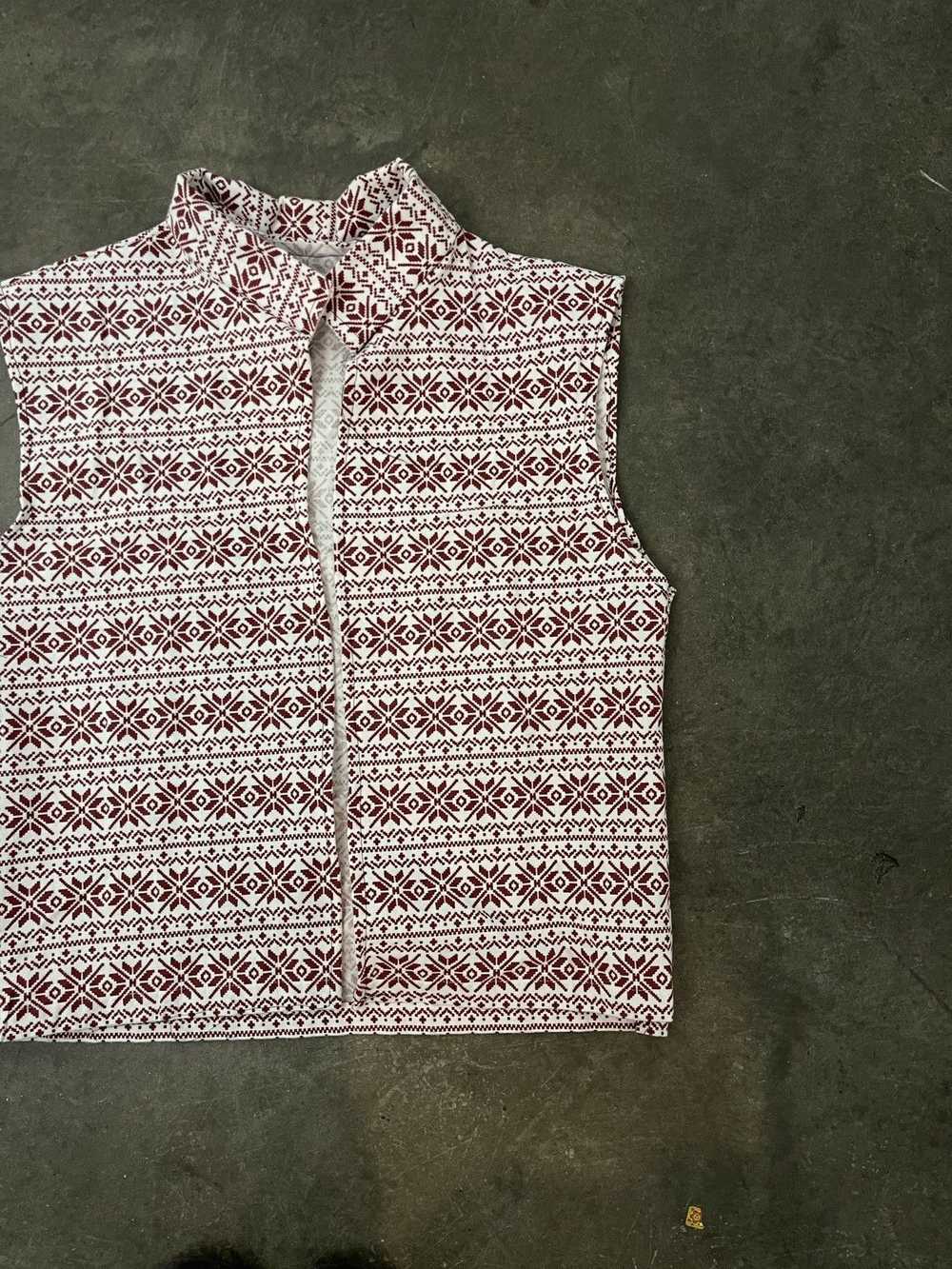 Handmade × Rare × Streetwear Soft Fabric Red Vest - image 2