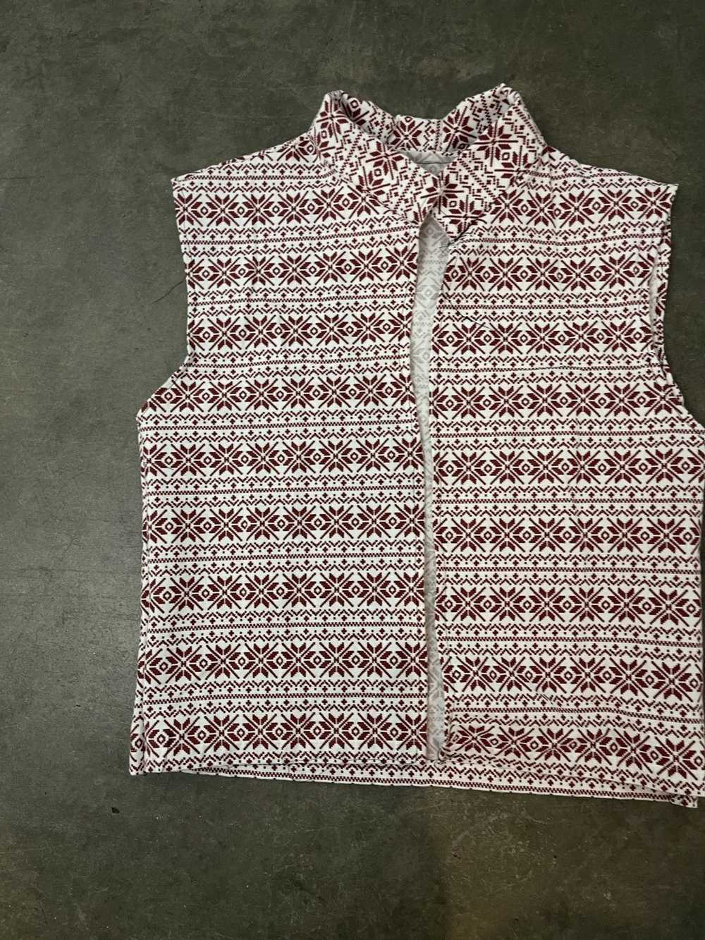 Handmade × Rare × Streetwear Soft Fabric Red Vest - image 3