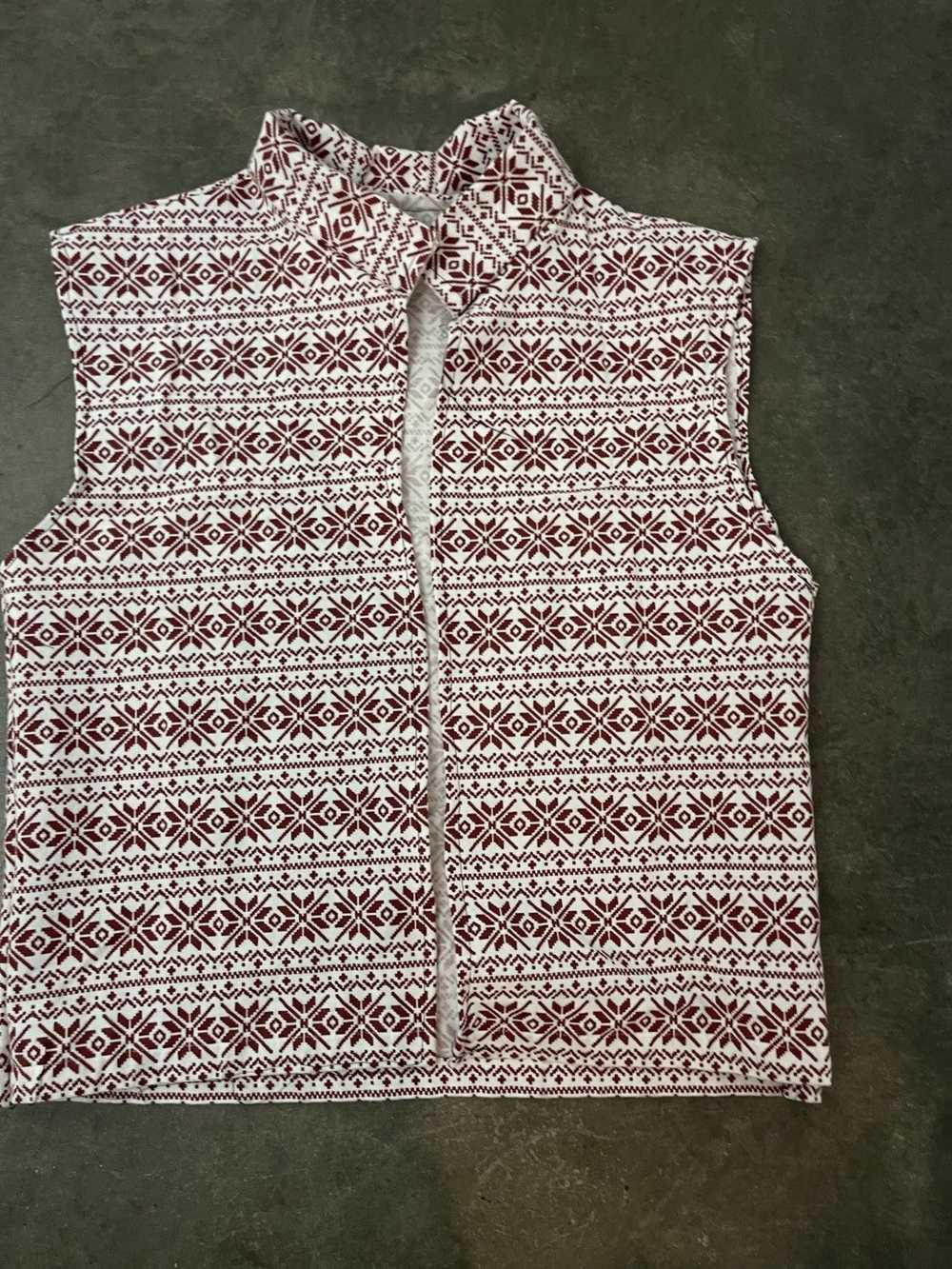 Handmade × Rare × Streetwear Soft Fabric Red Vest - image 4