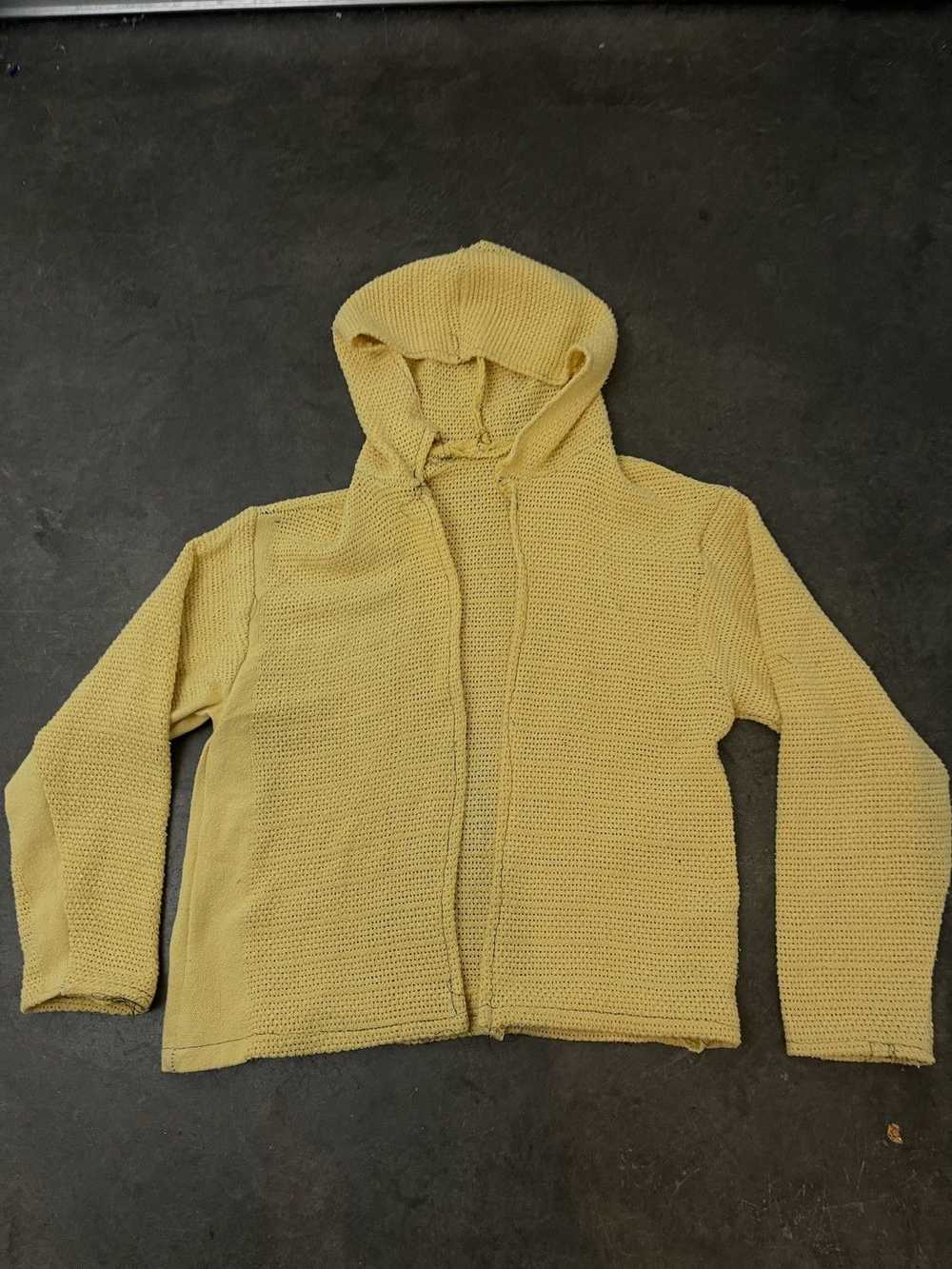 Handmade × Rare × Streetwear Knit Yellow Jacket - image 2