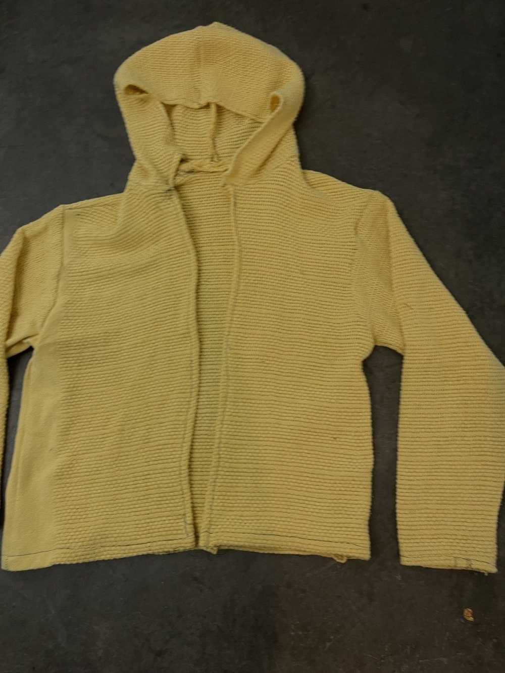 Handmade × Rare × Streetwear Knit Yellow Jacket - image 4