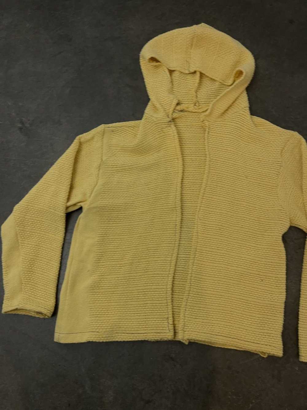 Handmade × Rare × Streetwear Knit Yellow Jacket - image 5