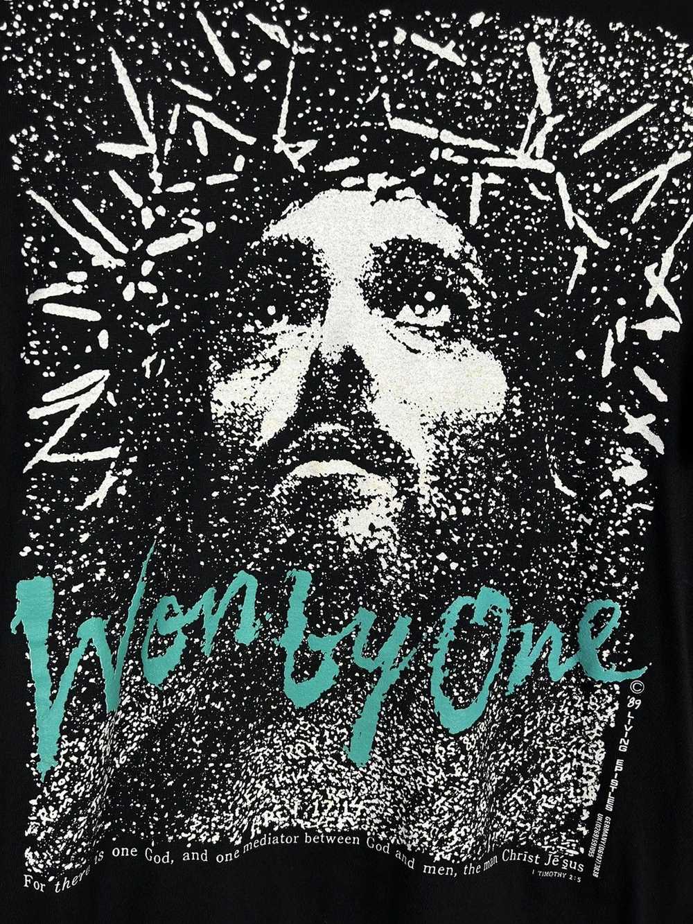 Vintage 80s Vintage 1989 Jesus Christ Won By One … - image 2