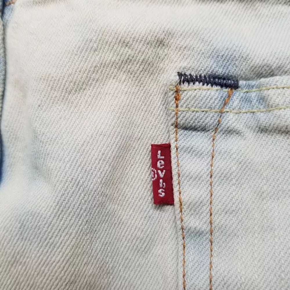 Levi's Levis Jeans Mens 38x31 Acid Wash Tapered D… - image 10