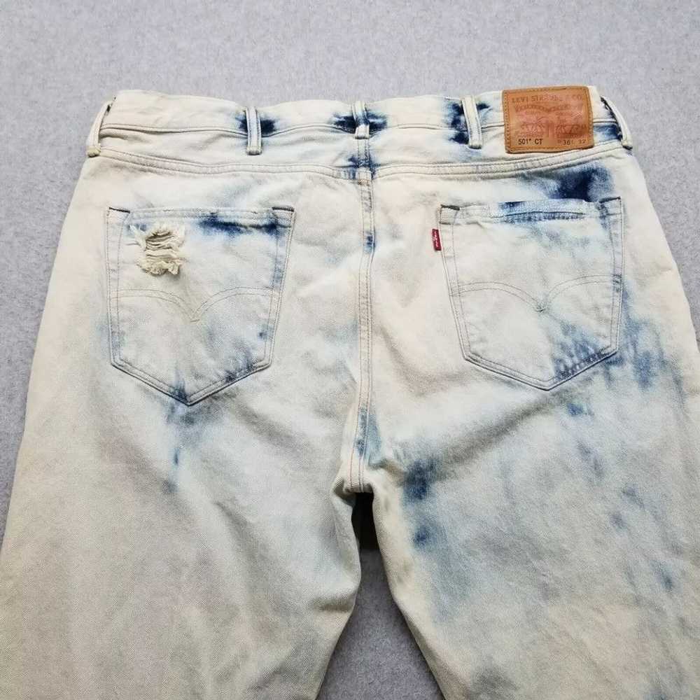 Levi's Levis Jeans Mens 38x31 Acid Wash Tapered D… - image 7