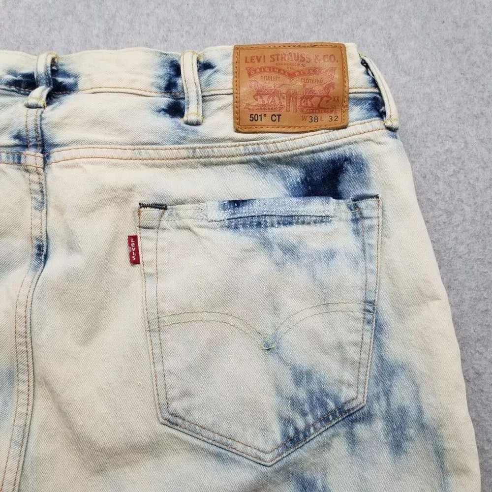 Levi's Levis Jeans Mens 38x31 Acid Wash Tapered D… - image 9