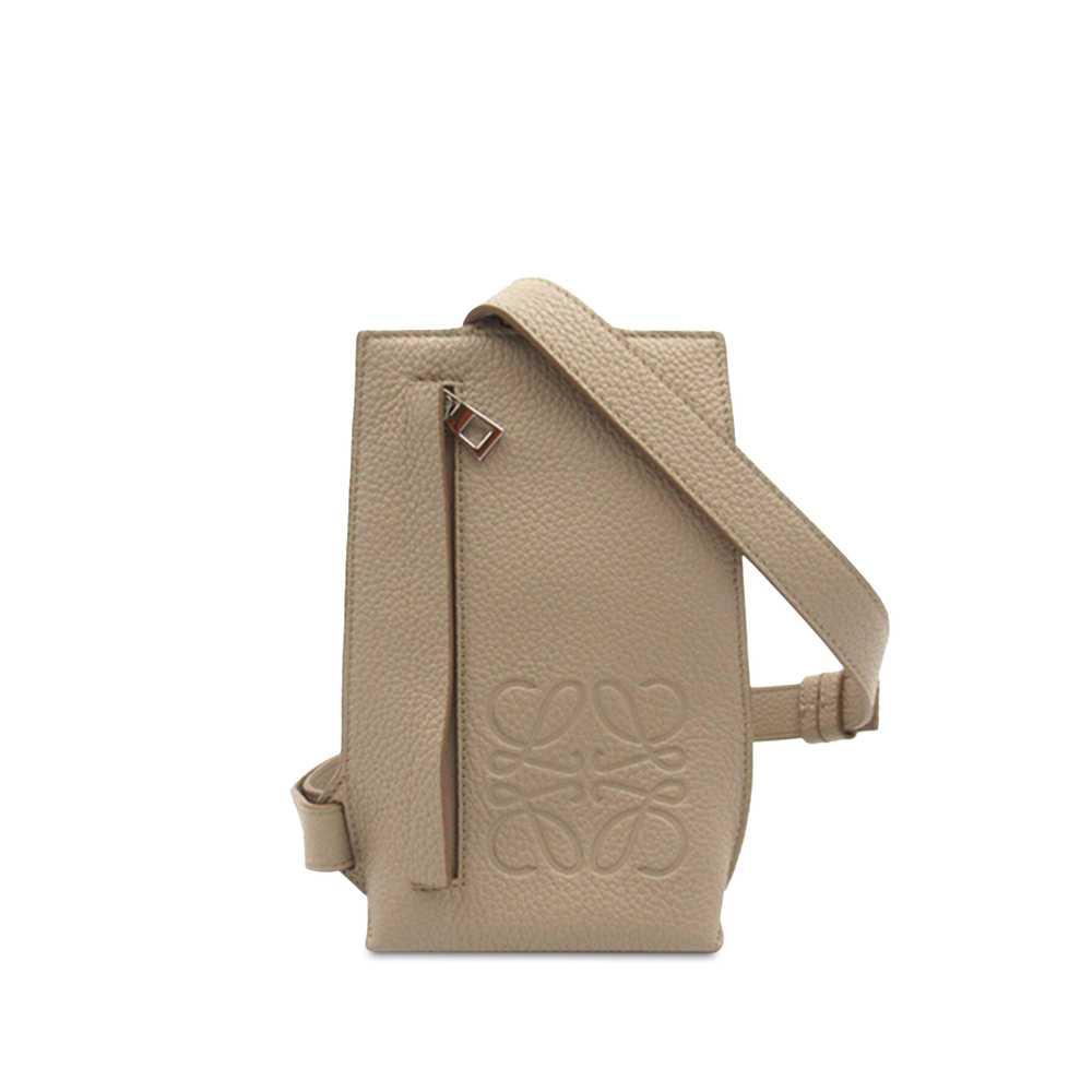 Beige LOEWE Vertical T Pocket Crossbody Bag - image 1