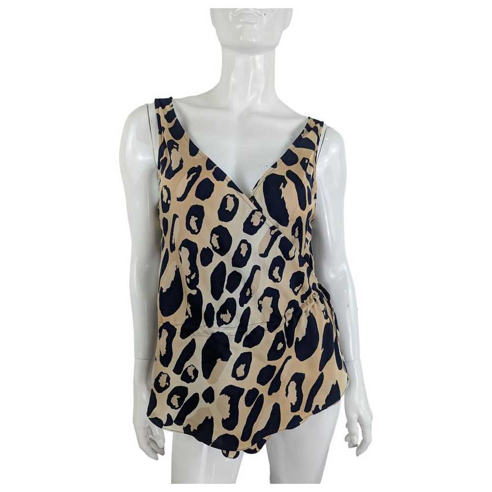 Diane Von Furstenberg Silk jersey top - image 1