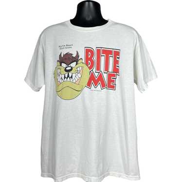 Tultex Vintage Looney Tunes Taz "Bite Me" Myrtle … - image 1