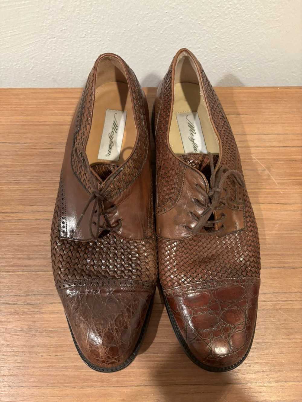 Mezlan Mezlan genuine crocodile dress shoes leath… - image 2