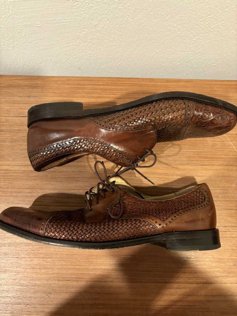 Mezlan Mezlan genuine crocodile dress shoes leath… - image 4