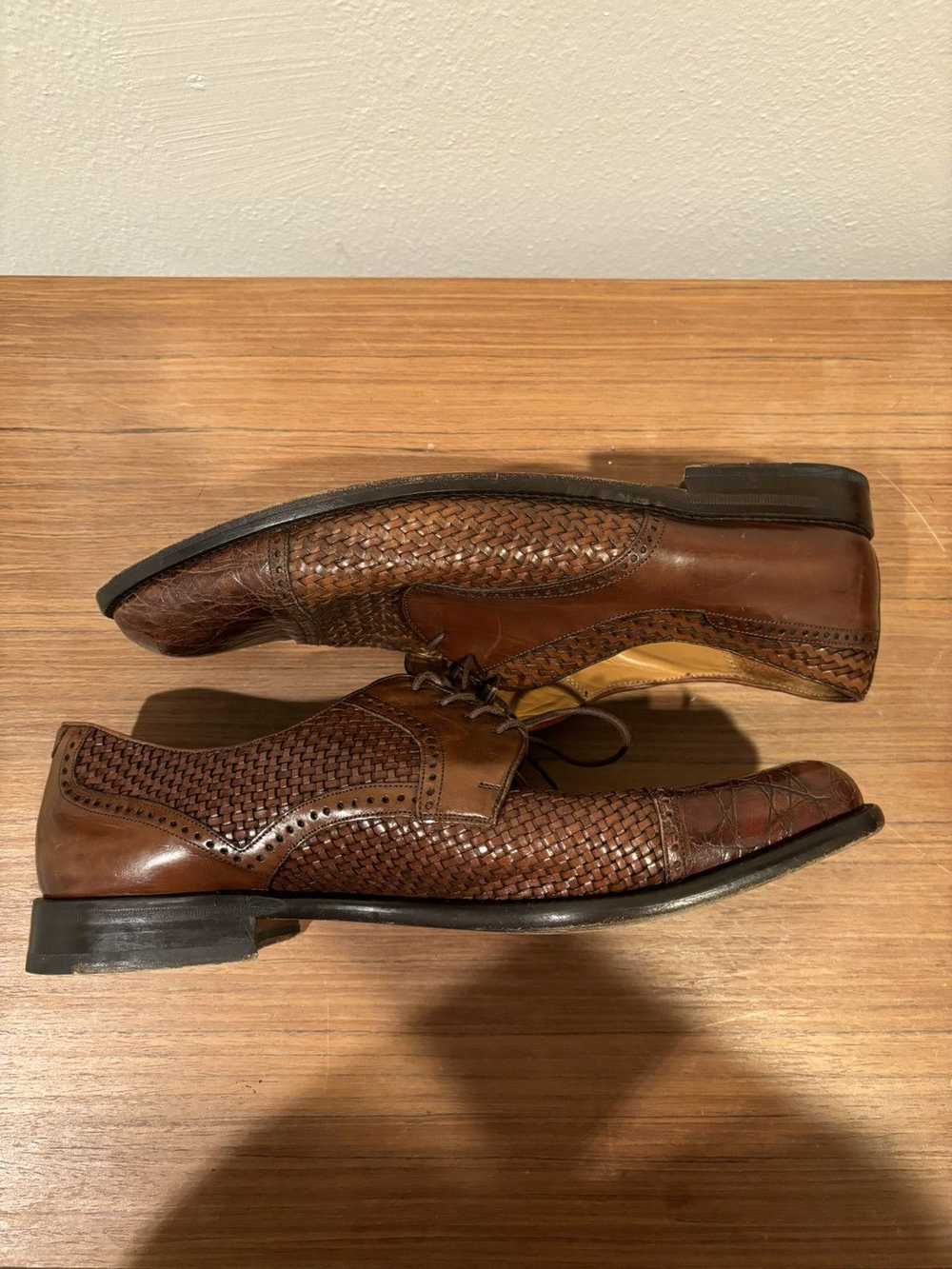 Mezlan Mezlan genuine crocodile dress shoes leath… - image 5