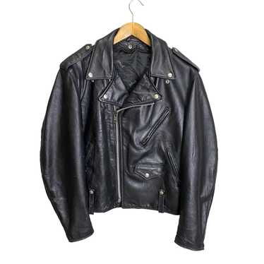 Leather × Leather Jacket × Schott Schott double c… - image 1