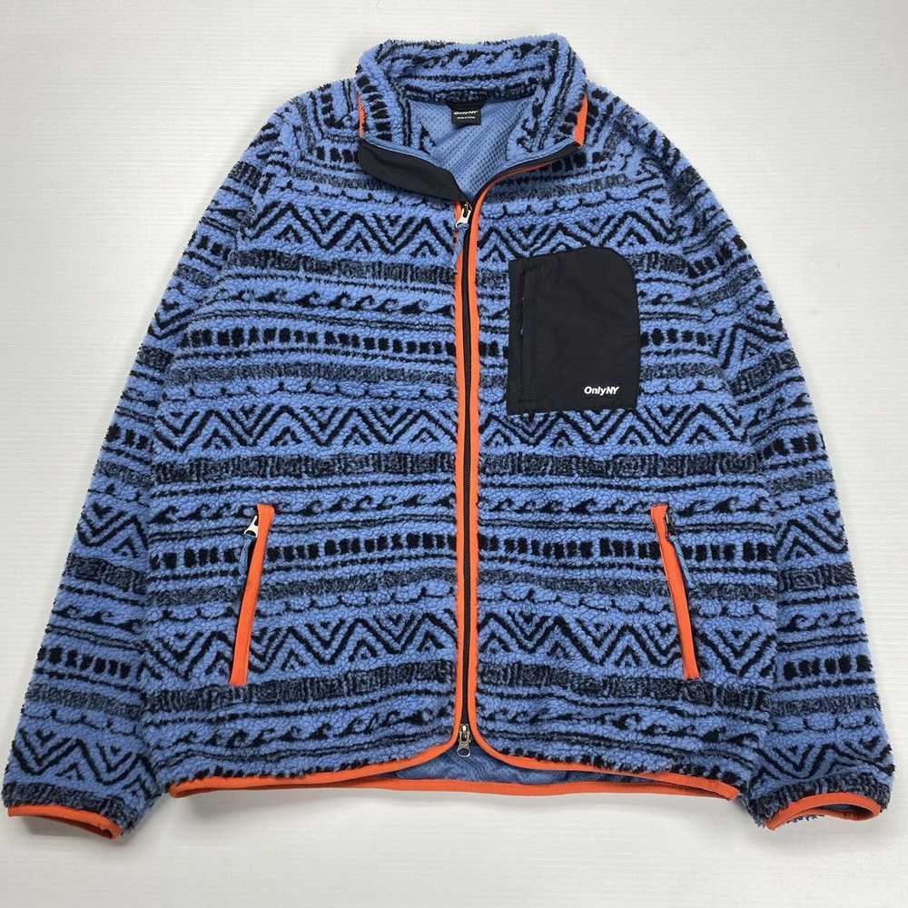 Only NY × Streetwear OnlyNY Aztec Fleece Full-Zip… - image 1