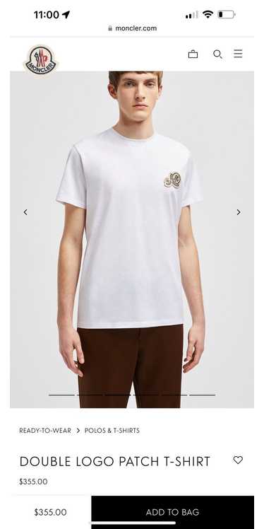 【MONCLER】テリークロスジャガード柄ロゴ パッド入りジレ/white ◇MONCLER◇ テリークロス ロゴ ジャカード ジレ (MONCLER