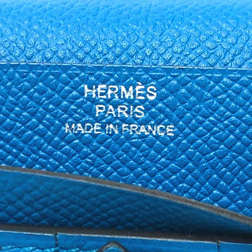 Hermes Hermes Bearn Souffle Bifold Long Wallet Bl… - image 10