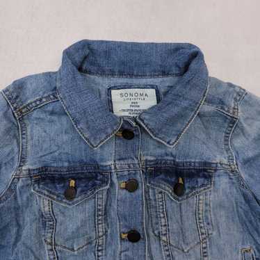 Sonoma Sonoma Button Up Denim Jean Jacket Womens … - image 1