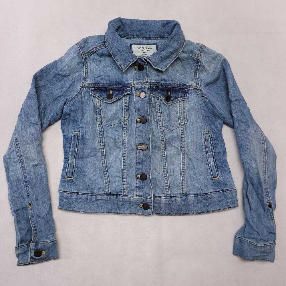 Sonoma Sonoma Button Up Denim Jean Jacket Womens … - image 2