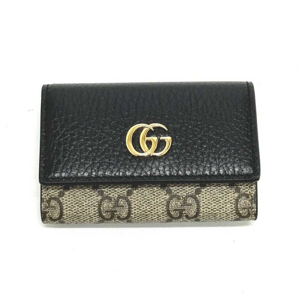 Gucci Gucci 456118 GG Marmont Key Case Beige - image 1