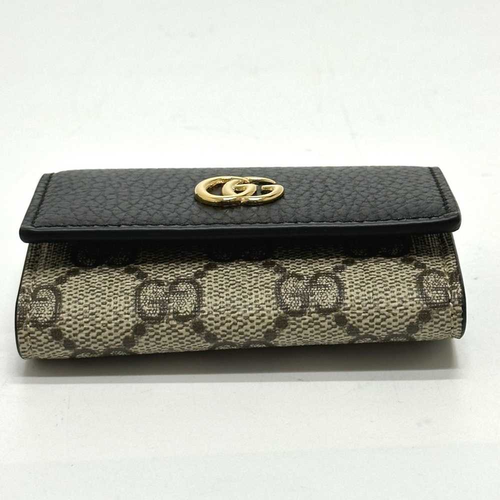 Gucci Gucci 456118 GG Marmont Key Case Beige - image 5