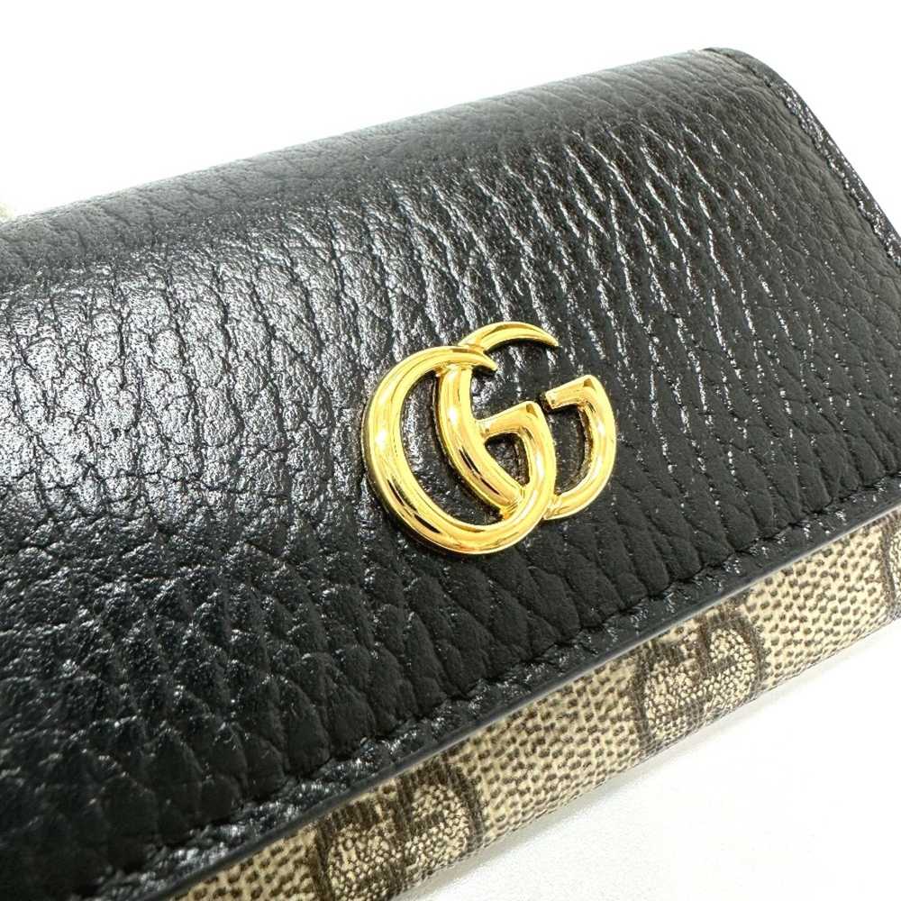 Gucci Gucci 456118 GG Marmont Key Case Beige - image 7