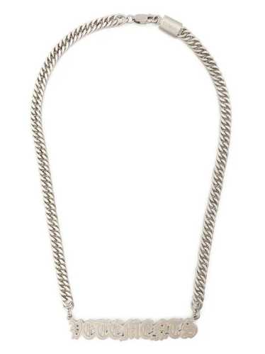 Vetements VETEMENTS Silver Gothic Logo Necklace