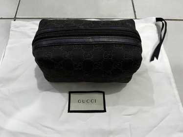 Gucci GUCCI GG Denim Leather Pouch Cosmetic Pouch… - image 1