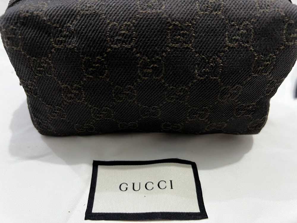 Gucci GUCCI GG Denim Leather Pouch Cosmetic Pouch… - image 2