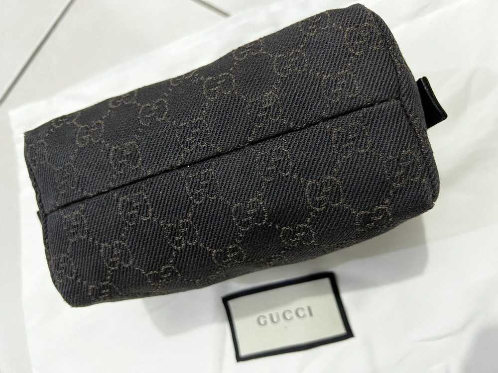 Gucci GUCCI GG Denim Leather Pouch Cosmetic Pouch… - image 3