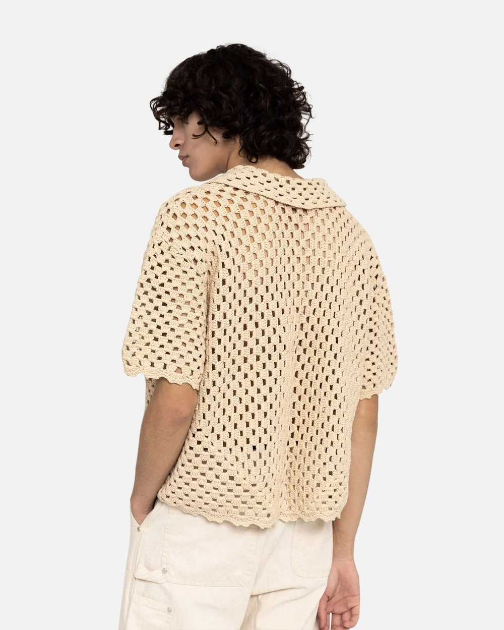 No Maintenance No Maintenance Beige Crochet Shirt - image 6