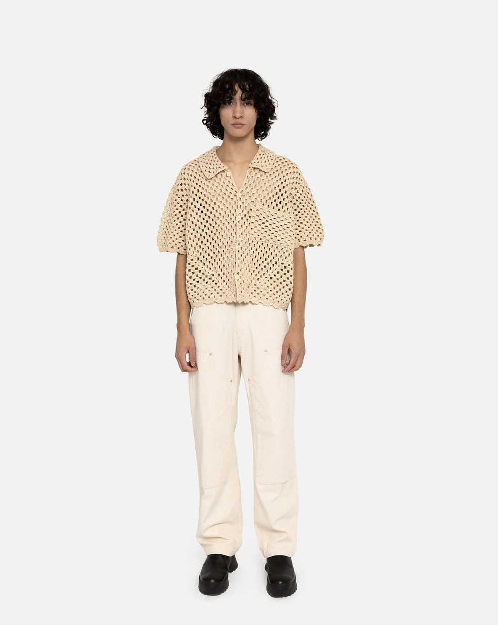 No Maintenance No Maintenance Beige Crochet Shirt - image 7