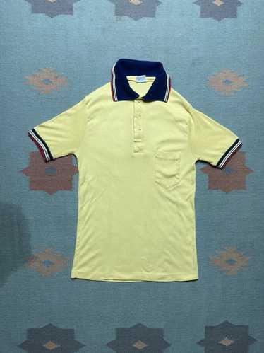 Hanes × Made In Usa × Vintage VTG 70s hanes polo s