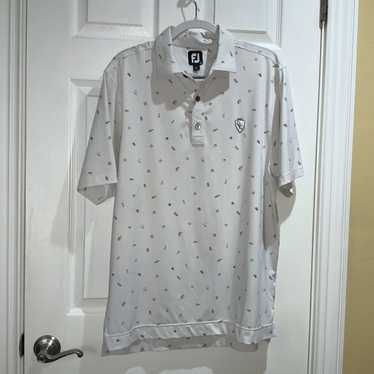 Footjoy FootJoy Lisle Golf Doodle Print Golf Polo