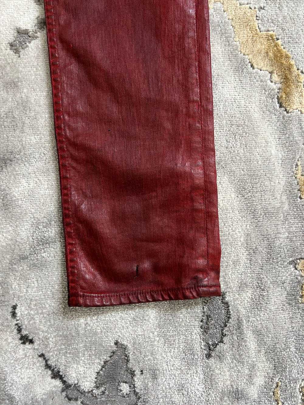 Guess × Vintage Guess Vintage Waxed Jeans Red Wax… - image 6