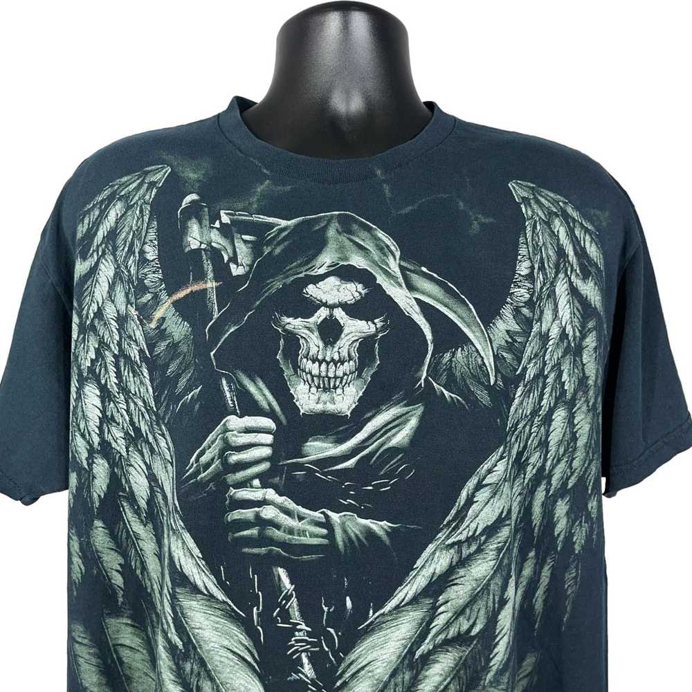 Vintage Vintage Angel Grim Reaper Big Print Tee - image 2