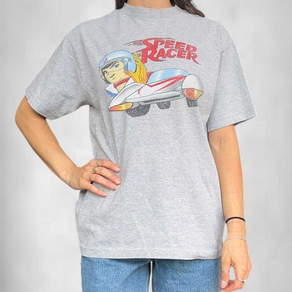 NASCAR × Vintage Vintage Y2K Speed Racer Tee Retr… - image 1