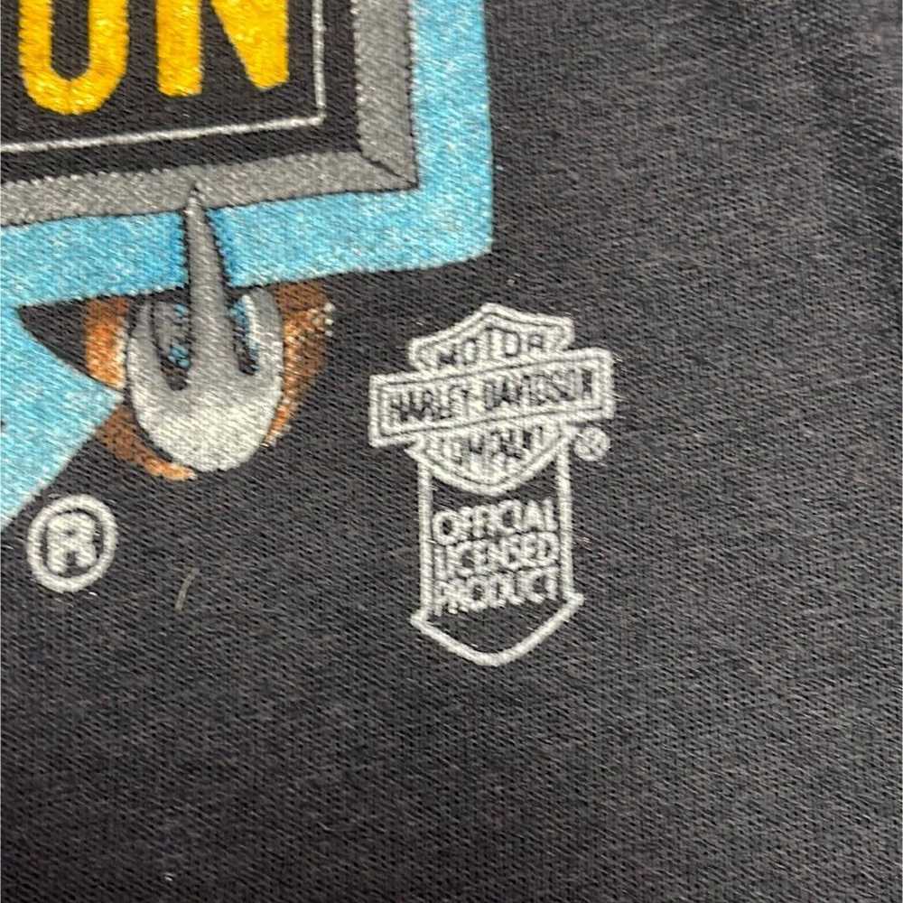 Harley Davidson Vintage 1985 Harley Eagle Tee - image 4