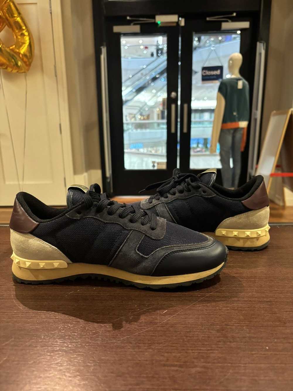 Valentino Valentino Spike Trainer Navy - image 3