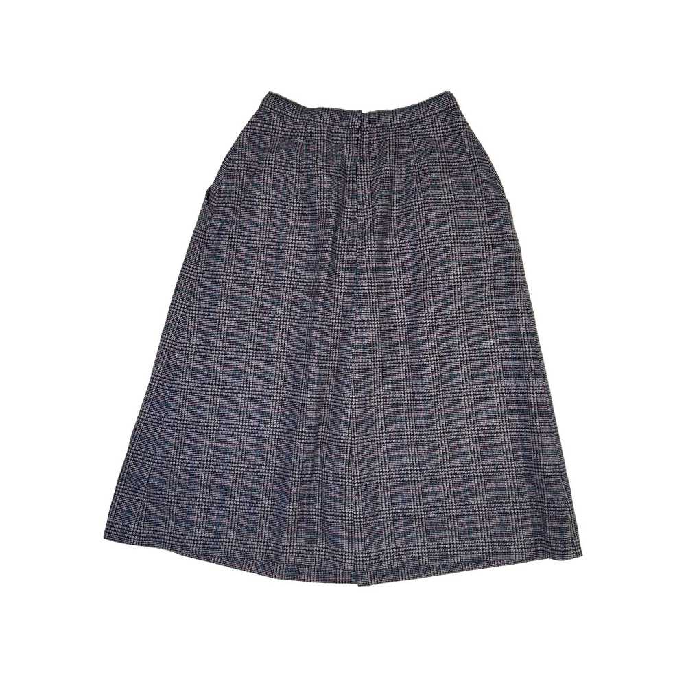 Handmade Vintage 80's Plaid hand-sewn Midi Skirt … - image 2