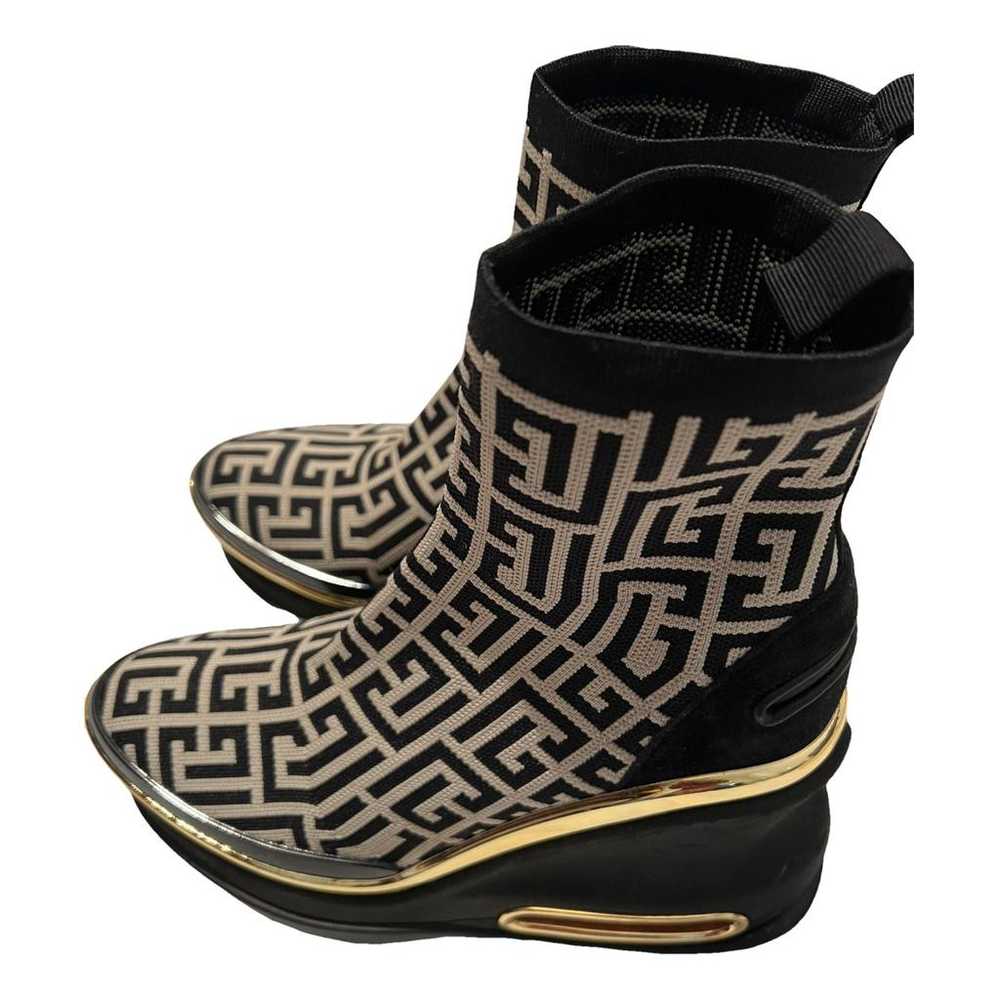 Balmain Cloth biker boots - image 1